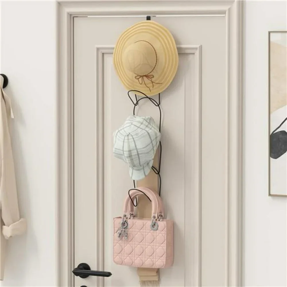 LINFIDITE 10 Pack Hat Rack Over Door Cap Organizer Wall Closet Hanger Set